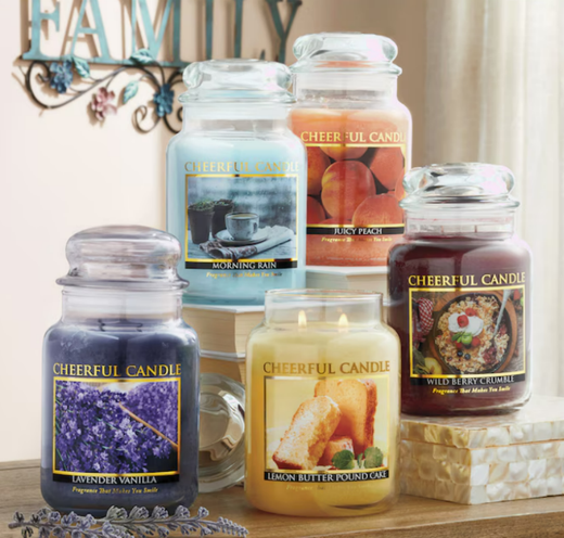 Cheerful Candle: las velas americanas artesanales que llenan tu hogar de aroma durante horas