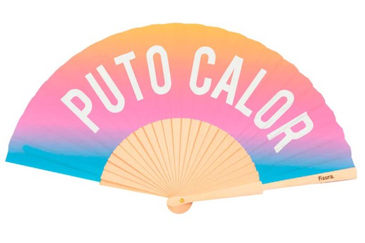 Abanico puto calor degradado Fisura ideal regalo