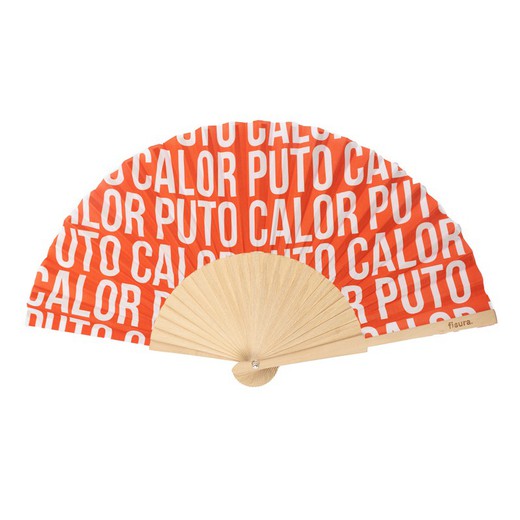 Abanico Puto Calor Patrón Rojo Fisura Ideal Regalo