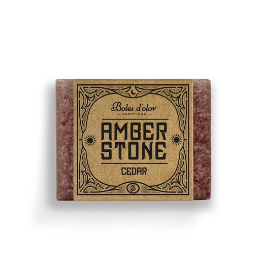 Amber Stone Cedar Cera Aromas Boles Olor