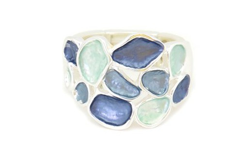 Anillo Julieta Diseño Tropicart Azul