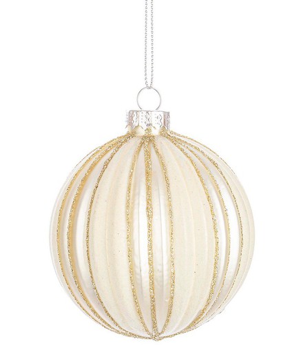 Bola de Navidad Cristal Arbol Color Champagne Diam 80 cms Hecho Mano Bizzotto