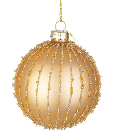 Bola de Navidad Cristal Arbol Oro Diam 80 cms Hecho Mano Bizzotto