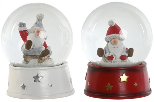 Bola Decoracion Cristal 9,5X9,5X13,5 Papa Noel 2 S