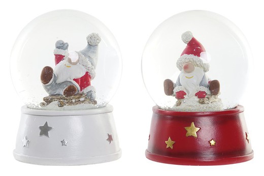 Bola Nieve Navidad Santa Claus 10x10x13