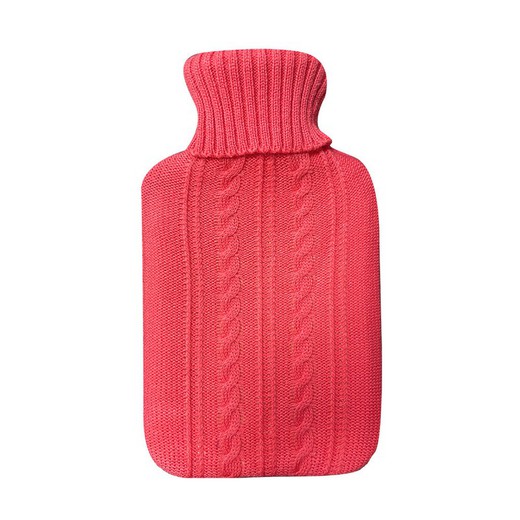 Bolsa de Agua Caliente Mimo 1,7l Forro Rojo 20x32 cms