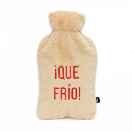 Bolsa de Agua ¡Qué Frio! Beige Fisura Ideal Regalo