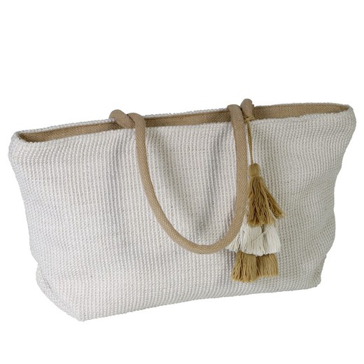 Bolso 2 Asas Pompon Natural Maluca