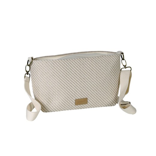 Bolso Band. Rayas Bicolor Beige Maluca