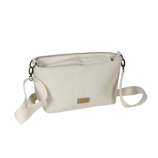 Bolso Band. Rayas Bicolor Blanco Maluca