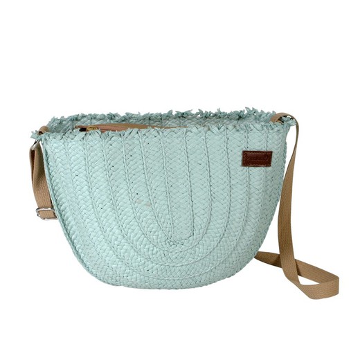 Bolso Bandolera Semicirculo Aguamarina Pequeño Maluca