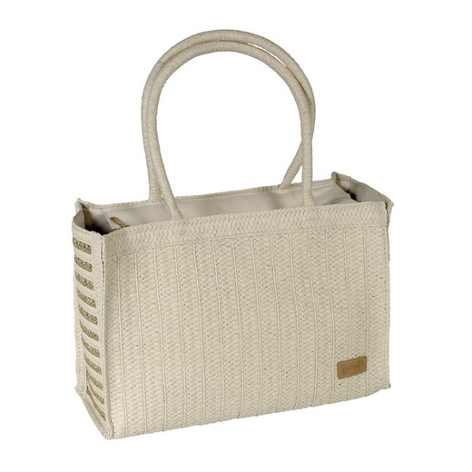 Bolso Lateral Zigzag Hilo Oro Natural Maluca