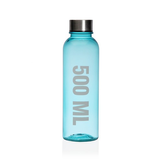 Botella Agua Cristal Azul 500ml - Tapa de Acero Inoxidable - Botella Vidrio  sin Plástico - Reciclable Reutilizable con Diseño Elegante - Recarga&Sigue  : : Hogar y cocina