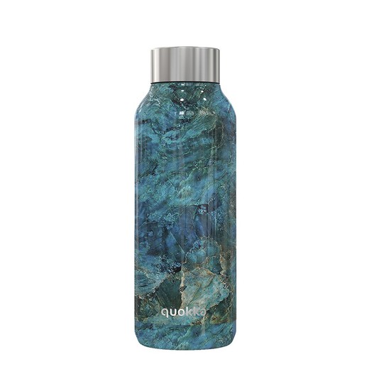  Quokka Botella de agua de acero inoxidable Solid Tropical 21oz  (21.3 fl oz) Estampado de flores, rosa azul, boca ancha, aislamiento al  vacío, a prueba de fugas. Perfecto para deportes, viajes
