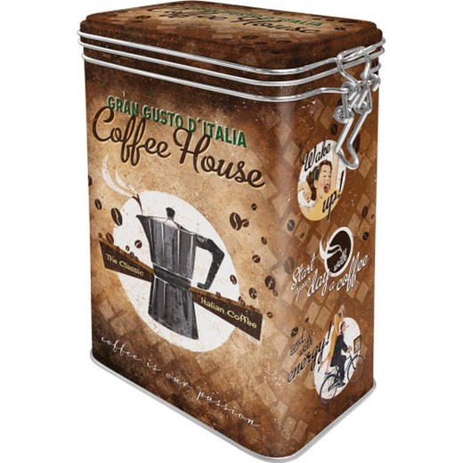 Caja Metal Cocina Coffee & Chocolate Coffee House Retro Vintage