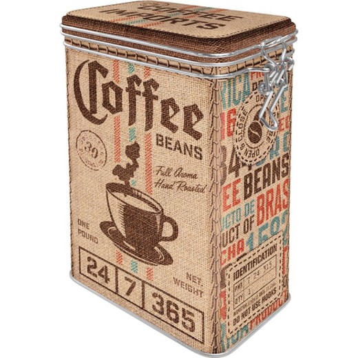 Caja Metal Cocina Coffee & Chocolate Coffee Sack Retro Vintage