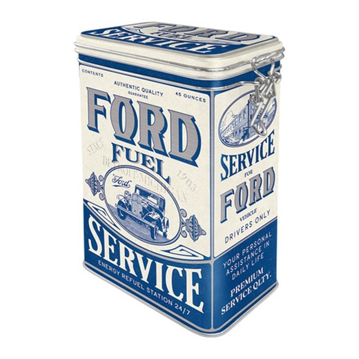 Caja Metal Cocina Ford Fuel Service Retro Vintage