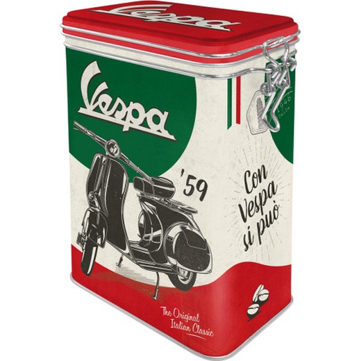 Caja Metal Cocina Vespa The Italian Classic Retro Vintage