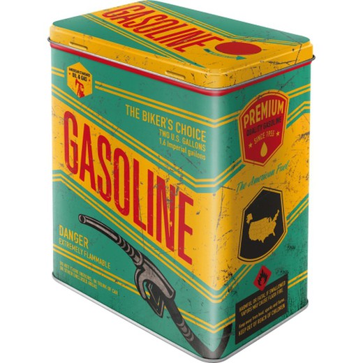 Caja Metal L Best Parking Gasoline Retro Vintage