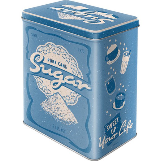 Caja Metal L Sugar Retro Vintage