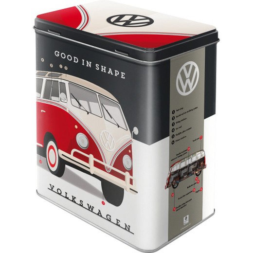 Caja Metal L Volkswagen VW Good in Shape Retro Vintage