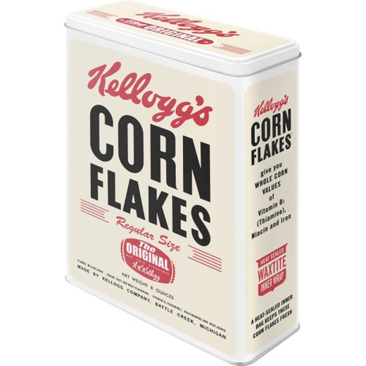 Caja Metal XL Kellogg's Corn Flakes Retro Package Retro Vintage