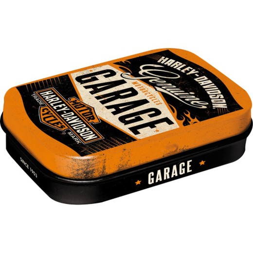 Caja Metálica Caramelos Harley-Davidson Garage Nostalgic Art