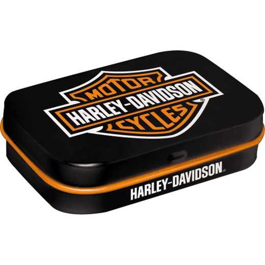 Caja Metálica Caramelos Harley-Davidson Logo Nostalgic Art