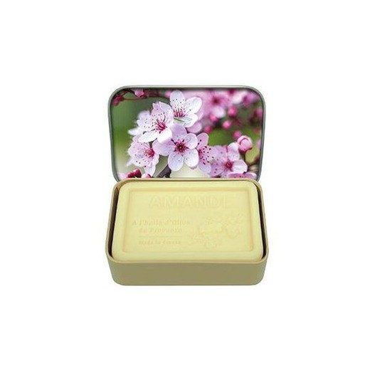 Caja Metálica Jabón Artesano Flor de Almendro 120 grs Esprit Provence