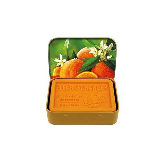 Caja Metálica Jabón Artesano Flor de Naranjo 120 grs Esprit Provence