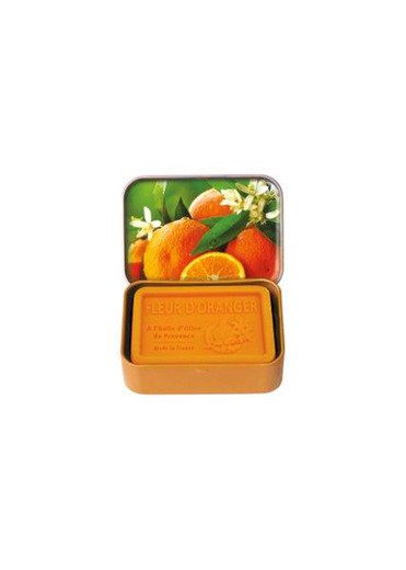 Caja Metálica Jabón Artesano Flor de Naranjo 70 grs Provenza Ideal Regalo Esprit Provence