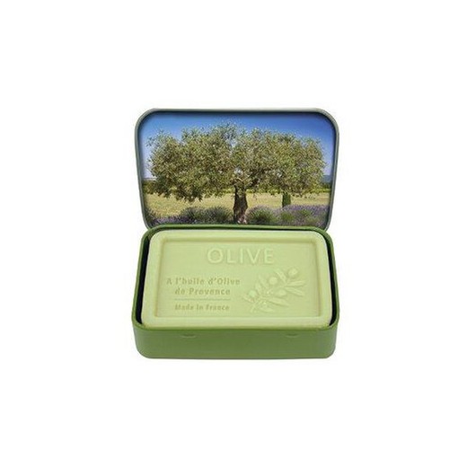 Caja Metálica Jabón Artesano Olivo 120 grs Esprit Provence