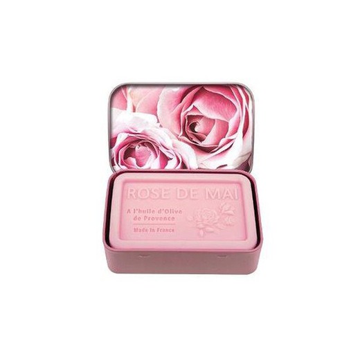 Caja Metálica Jabón Artesano Rosa 120 grs Esprit Provence