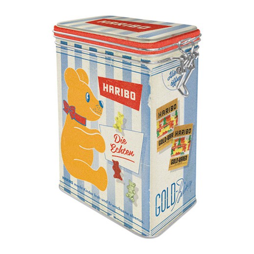 Caja Metálica Vintage Haribo Nostalgic Art 7,5x11x17,5 cms