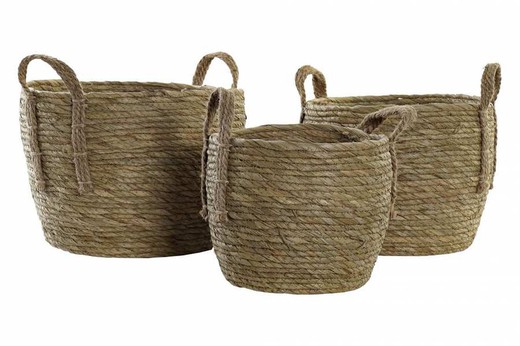 Cesta Set de 3 Jute