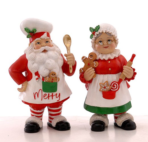 Cocineros Navidad Santa Decoración 25 cms alto Vetur