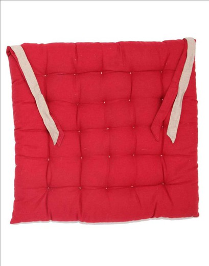 Cojín Silla Cuadrado Rojo 40x40 cms