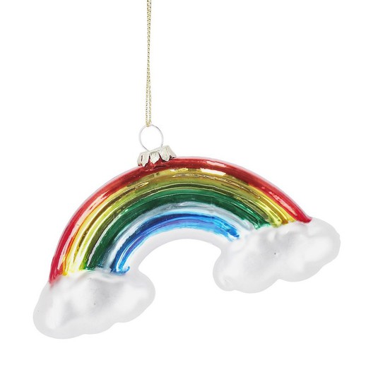 Colgante Arbol Navidad Cristal Forma Arco Iris Bizzotto