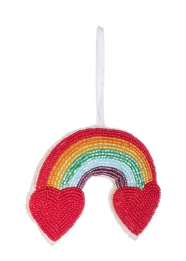 Colgante Arbol Navidad Tela Diseño Arco Iris Bizzotto