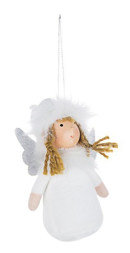 Colgante de arbol angel blanco decoración de navidad para casa