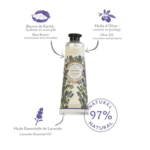 Crema de Manos 30ml Lavanda Relajante Panier des Sens