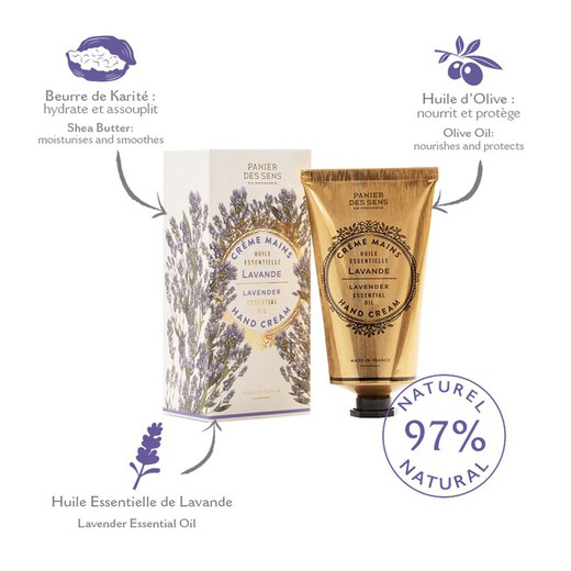 Crema de Manos 75ml Lavanda Relajante Panier des Sens