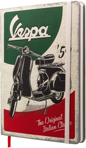 Cuaderno Libreta A5 Vespa The Italian Classic Retro Vintage