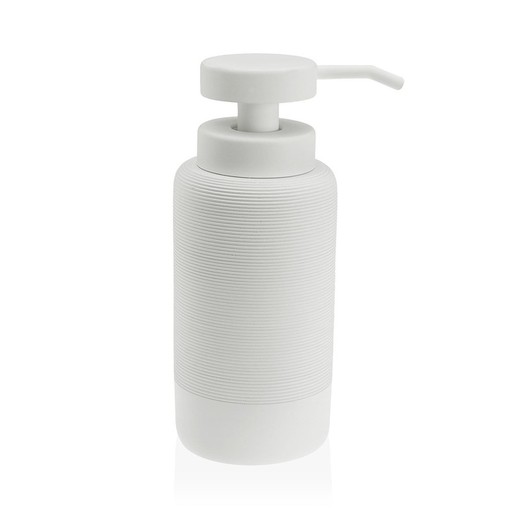 Dispensador dosificador baño rayas blanco