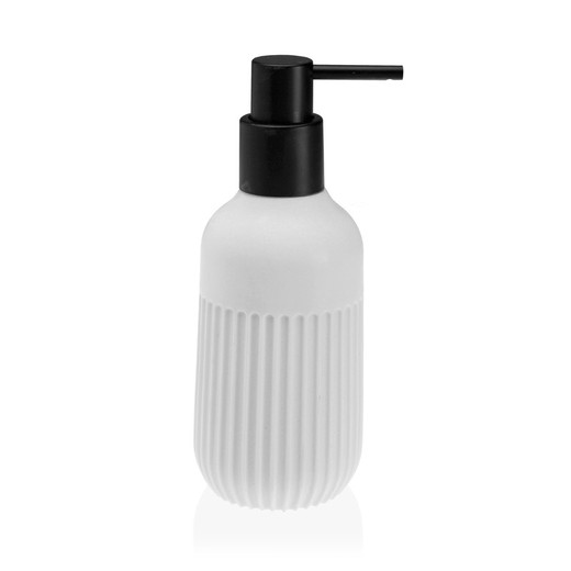 Dispensador dosificador baño stria blanco