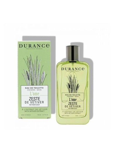 Eau de Toilette Corteza de Vetiver al extracto de Vetiver 100 mL Durance L'Òme