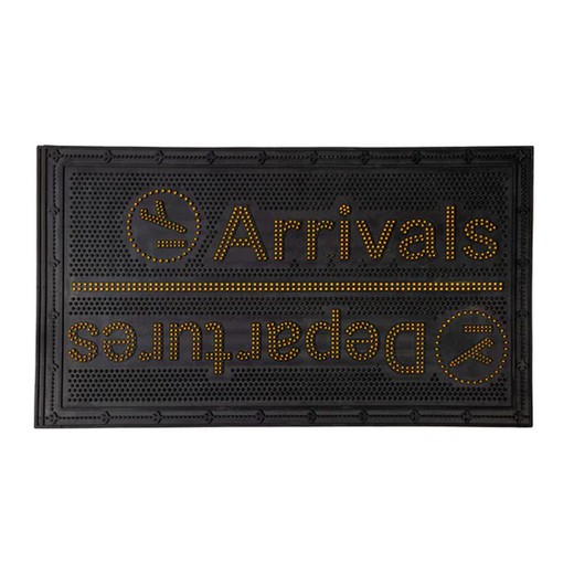 Felpudo de goma Arrivals/Departures 40*70 Fisura Ideal Regalo