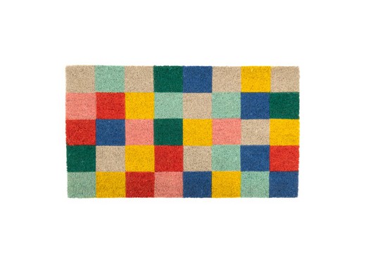 Felpudo Summer Squares Multicolor Fisura