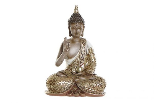 Figura Buda Dorado Decoración