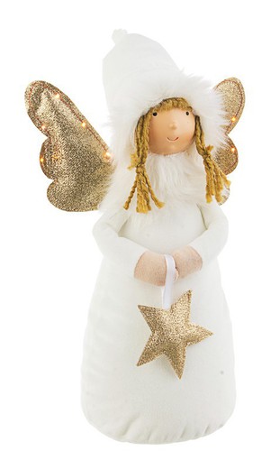 Figura de angel con led decoración de navidad para casa